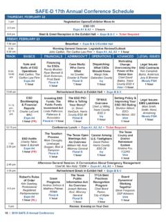 SAFE-D 17th Annual Conference Schedule