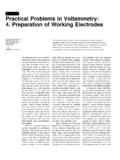 Practical Problems in Voltammetry: 4. Preparation of ...