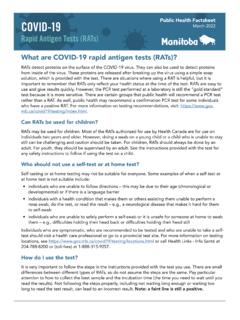 What are COVID-19 rapid antigen tests (RATs)?
