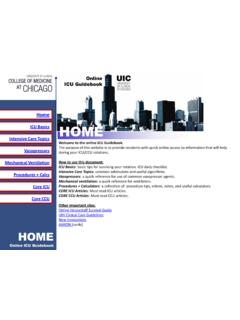 Home ICU Basics HOME - Home | Chicago Medicine