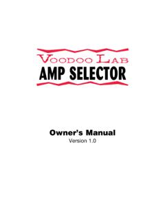 AMP SELECTOR - Voodoo Lab