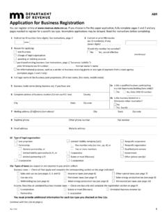 ABR, Application for Business Registration