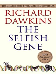 RICHARD DAWKINS-The Selfish Gene. - Internet Archive
