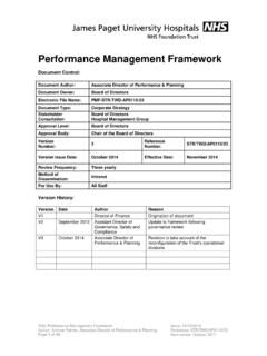 Performance Management Framework - James Paget …