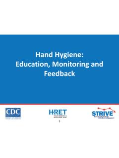 Hand Hygiene: Education, Monitoring and Feedback