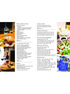 Platter and produce menu web - Leconfield Wines