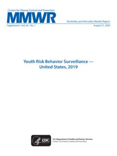Youth Risk Behavior Surveillance — United States, 2019
