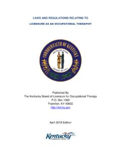 LICENSURE AS AN OCCUPATIONAL THERAPIST