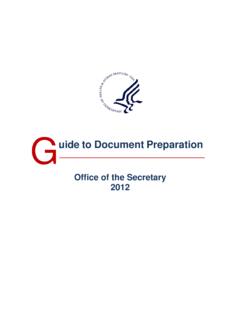 Guide to Document Preparation - National Institutes of Health