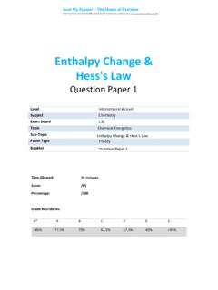 Enthalpy Change &amp; Hess's Law - Save My Exams