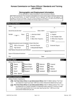 Demographic and Employment Information form