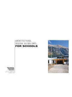 ARCHITECTURAL DESIGN GUIDELINES FOR SCHOOLS
