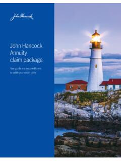 John Hancock Annuity claim package