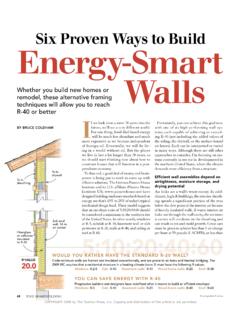 Six Proven Ways to Build Energy-Smart Walls