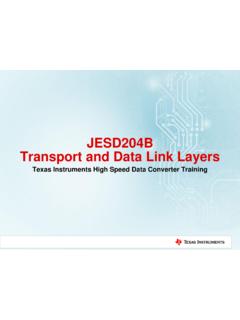 JESD204B Transport and Data Link Layers - TI.com