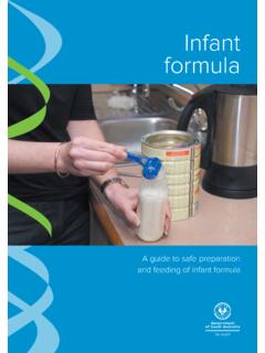 Infant formula - a guide to safe preparation and …