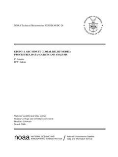NOAA Technical Memorandum NESDIS NGDC-