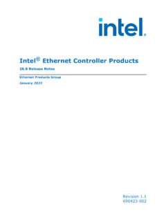 Intel Ethernet Controller Products