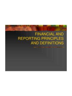 FINANCIAL AND REPORTING PRINCIPLES AND …