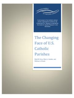 The Changing Face of U.S. Catholic Parishes - CARA