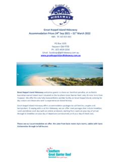 Great Keppel Island Hideaway Accommodation Prices 24th …