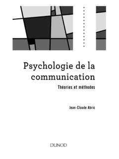 Psychologie de la communication - Dunod