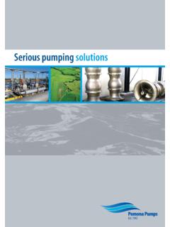 Serious pumping solutions - Pomona Pumps