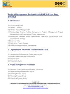 Project Management Professional (PMP)&#174; Exam …