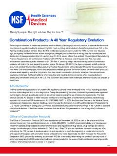 Combination Products: A 40 Year Regulatory …