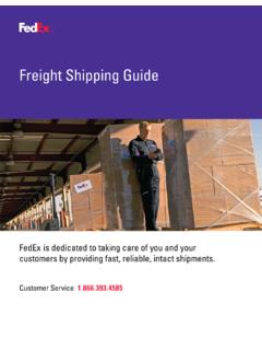 Freight Shipping Guide - FedEx
