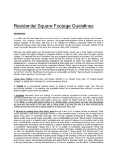 Square Footage Guidelines, Residential - Realty Plus, Inc.