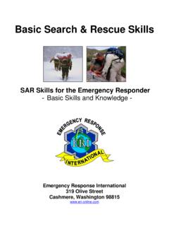 Basic Search &amp; Rescue Skills - eri-online.com