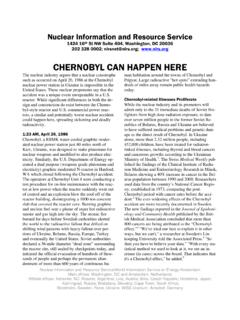 CHERNOBYL CAN HAPPEN HERE - Home - NIRS