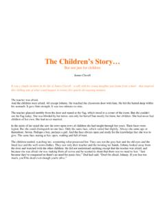 The Children’s Story…
