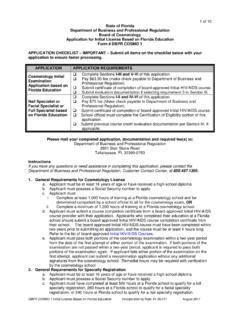 Application for Initial License Based on Florida Education ...