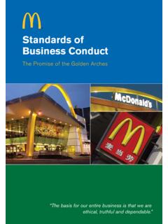 Standards of Business Conduct - McDonald's
