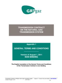TRANSMISSION CONTRACT ON THE NATURAL GAS …