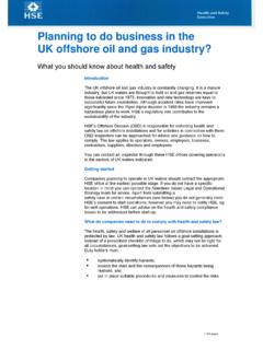 Planning to do business in the UK offshore oil and …