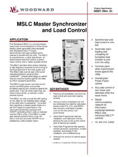 MSLC Master Synchronizer and Load Control - …