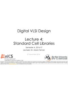 Digital VLSI Design Lecture 1: Introduction
