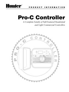 Pro-C Controller - SPRINKLER TALK