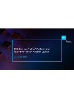 11th Gen Intel&#174; vPro&#174; Platform and Intel&#174; Evo™ vPro ...