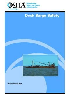 Deck Barge Safety - Occupational Safety and Health ...
