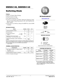 MMSD4148, SMMSD4148 Switching Diode