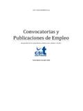 Convocatorias y Publicaciones de Empleo - csit.es