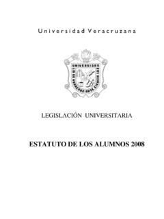 ESTATUTO DE LOS ALUMNOS 2008 - Universidad Veracruzana
