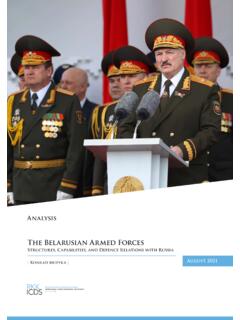 The Belarusian Armed Forces