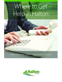 Where to get help in halton - Halton Newcomer Strategy