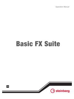 Basic FX Suite - Steinberg