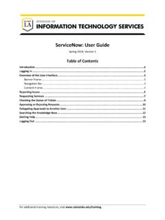 ServiceNow: User Guide